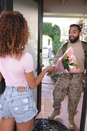 Kendall Woods got slammed her pink gash by her mom’s soldier boyfriend