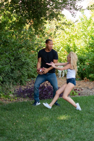 The game of football Lilly Ford and her new guy ended up in bed with his dick