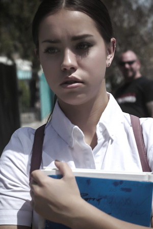 Charming student Alina Lopez is afraid of her cruel father and finds solace in her head teacher's rooster