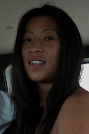 Asian May has sex in the car and sucks cock
