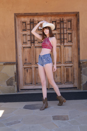 Lena Anderson enjoys a romantic day at western themed resort with passionate sex