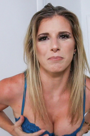 Cory Chase with fake tits has sex with her stepson
