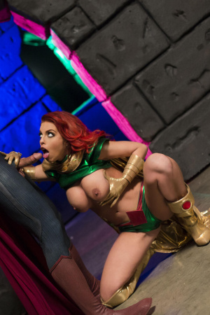 Britney Amber Superman Porn - Redhead superhero Britney Amber sucking all cum out of superman's cock (Britney  Amber, Ryan Driller in Wicked)