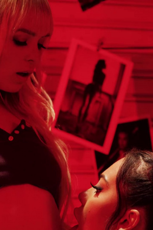 Photographer Lilly Bell and beauty Sabina Rouge lick each other's pussies