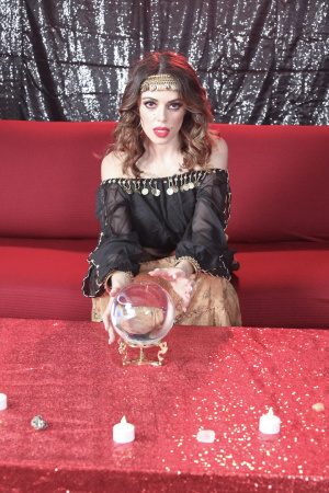 Small tits hot Vivianne DeSilva rides a stallion