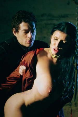 Witch whore Romi Rain has sex with a stud