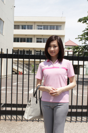 Shy Ami Kikukawa poses for the camera