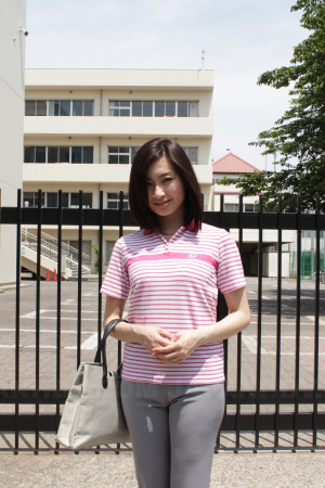 Shy Ami Kikukawa poses for the camera
