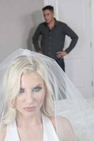 Cougar Ashley Fires gives the groom one last fuck before his wedding