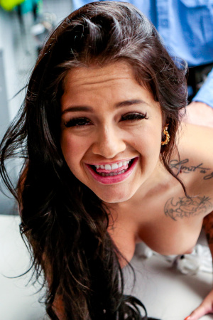 Petite bitch Ryan Reid was caught stealing