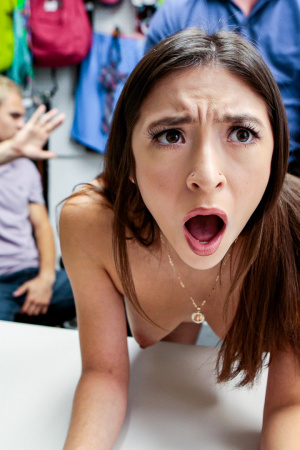 Fuck from officers for petite thieves Amber Summer