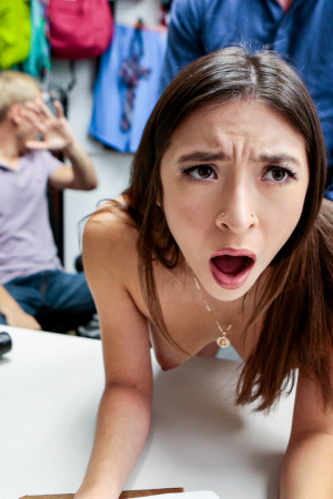 Fuck from officers for petite thieves Amber Summer