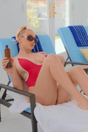 Cutie Kendra Sunderland with big tits and fucking by the pool