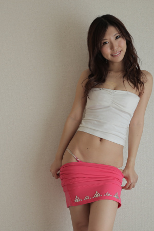 Cute Asian Kaori Buki caresses herself solo