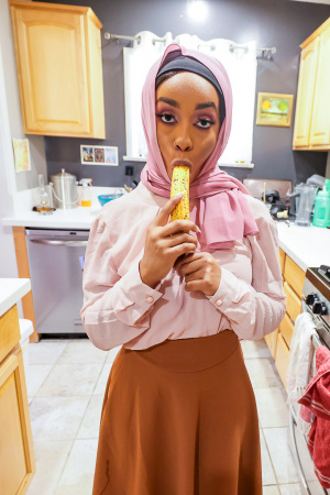 POV spanking for busty ebony Lily Starfire