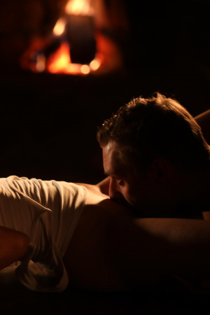 Gentle sex with charming Paula Shy and cum on pussy