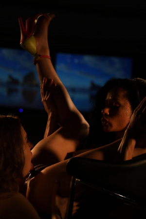 Passionate lesbian sex from hot Jayla Deangelis and Stacy Bloom