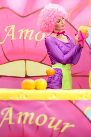 Shaved pussy fuck for Lovita Fate and cum on body