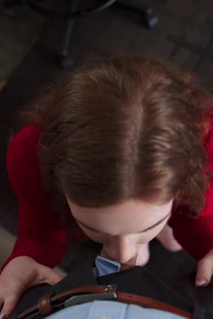 POV sex with cute redhead Marina Vaylor and facial