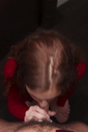 POV sex with cute redhead Marina Vaylor and facial