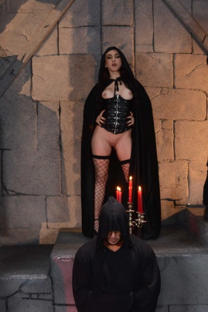 Mandy Muse gets her holes used during a secret sacrifice in a dungeon