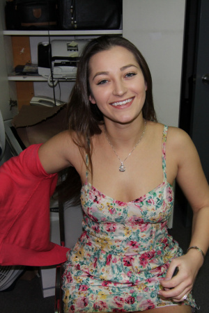 Beautiful Dani Daniels babe with beautiful medium tits has sex and gets cum on face