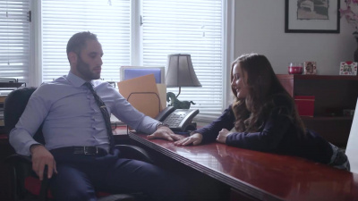 Beautiful Danni Rivers getting fucked on an office desk