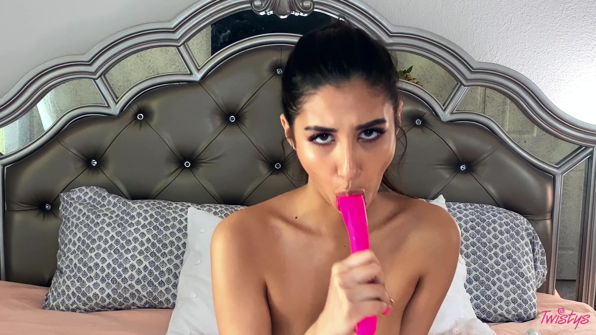 Adorable latina Gianna Dior fucks herself with a sex toy ( Gianna Dior in   Twisty's)