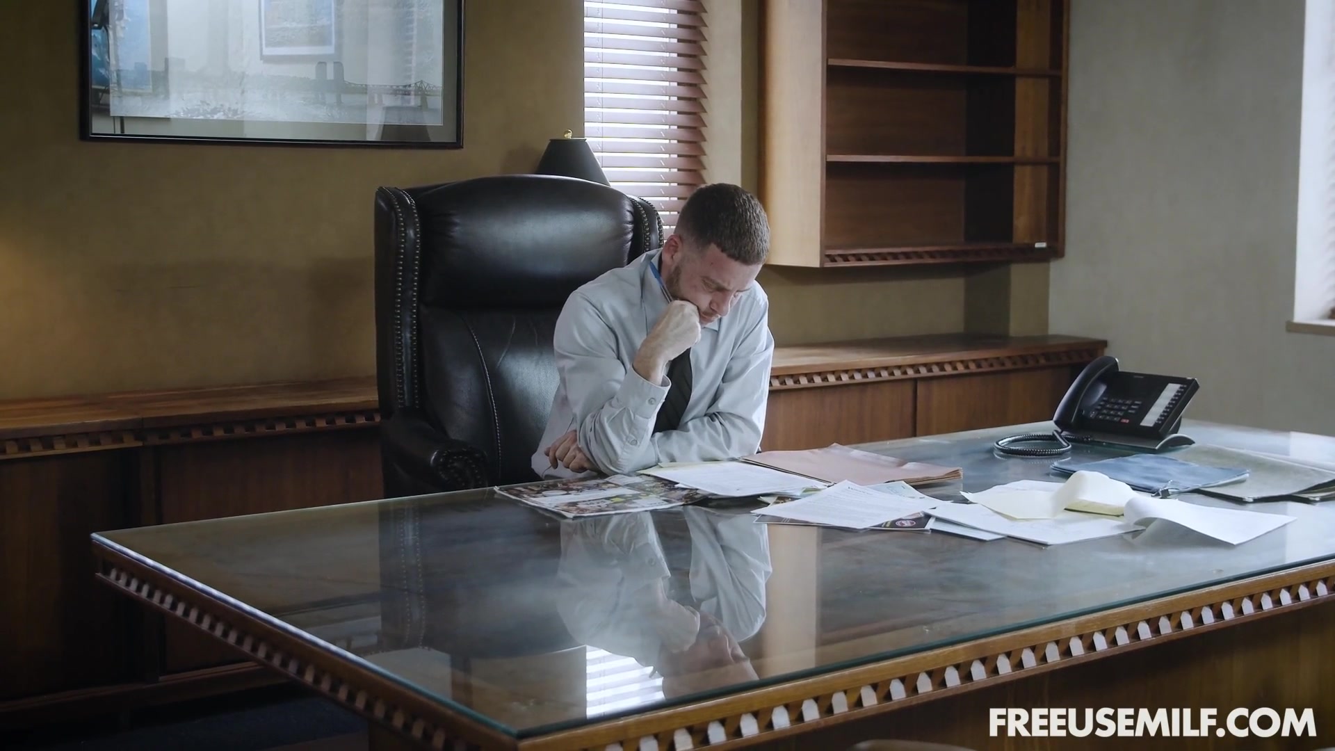 Young Harper Red and Quinn Waters had sex with the boss in the office (Harper  Red, Quinn Waters, Tony Rubino in MYLF)